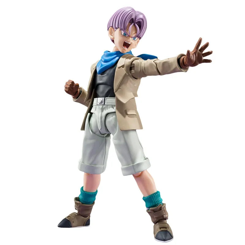 Bandai Genuine SHF TRUNKS Dragon Ball GT Anime Action Figure Collectible Joints Movable Model Toys Ornament Gift Children Boy