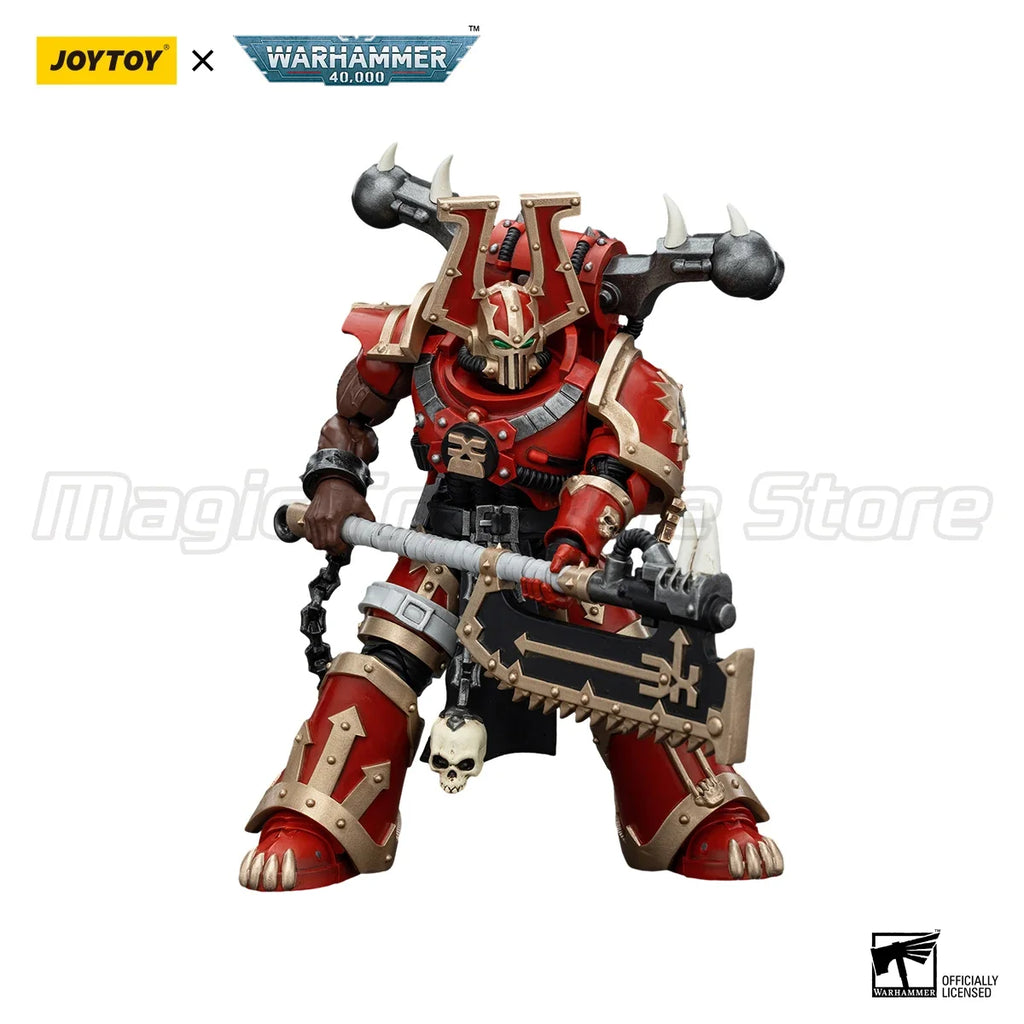【MT】JOYTOY Warhammer 40K World Eaters Khorne Berzerker 3PCS Anime Toy Model 1/18 Action Figure