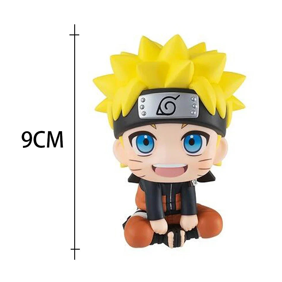 Popular Naruto Anime Figures Kakashi Action Figures Q Version Models Cute Sasuke Itachi Figures Car Decoration Accessories Toys
