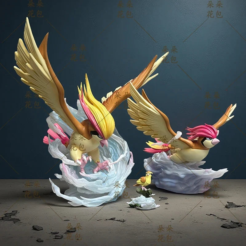 In Stock 1/20 Pidgeot Pidgey Anime Figures Pidgeotto Figurine Pvc Statue Collection Room Decoration Model Custom Toys Gifts