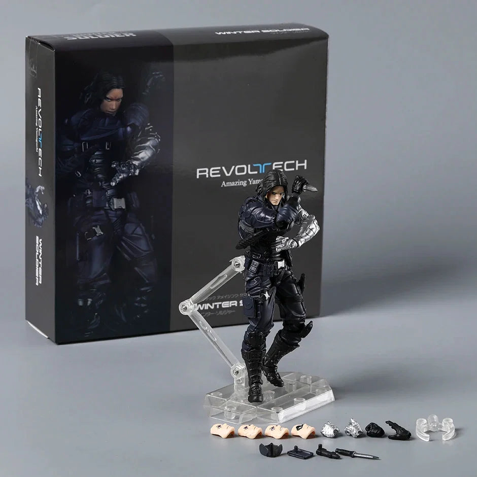Amazing Yamaguchi Winter Soldier Revoltech Kaiyodo PVC Action Figure Model Toy Colletible Figurine