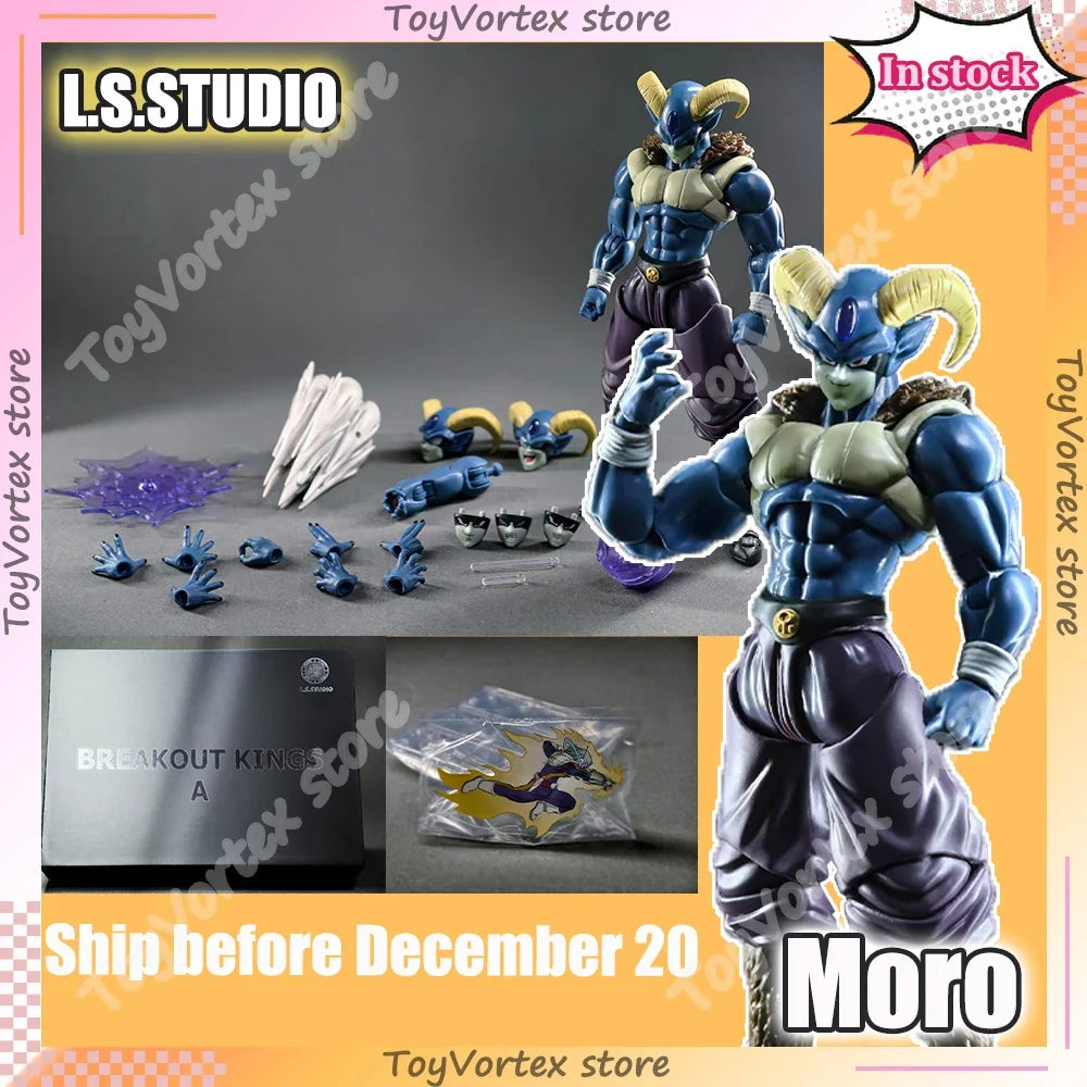 2025 NEW L.S.STUDIO Dragon Ball Super Moro Action Figure BREAKOUT KING Goku Vegeto Super Saiyan Moro Anime Figure Kid Gift Toys