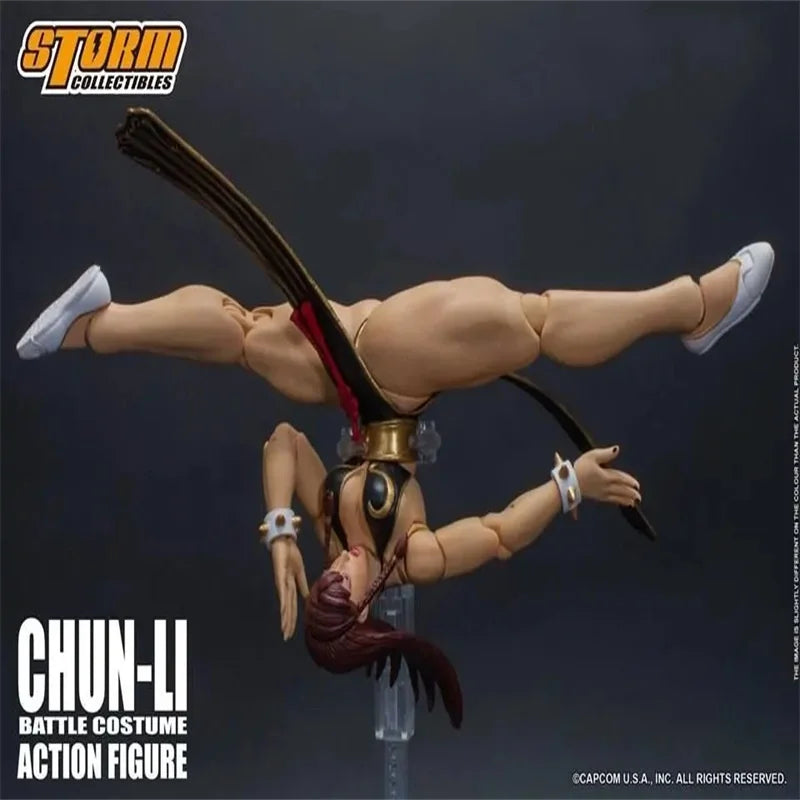 Storm Toys 1/12 Female Soldier CHUN-LI Black Cheongsam 6'' Action Figure Model Toy In Stock For Fans Collection