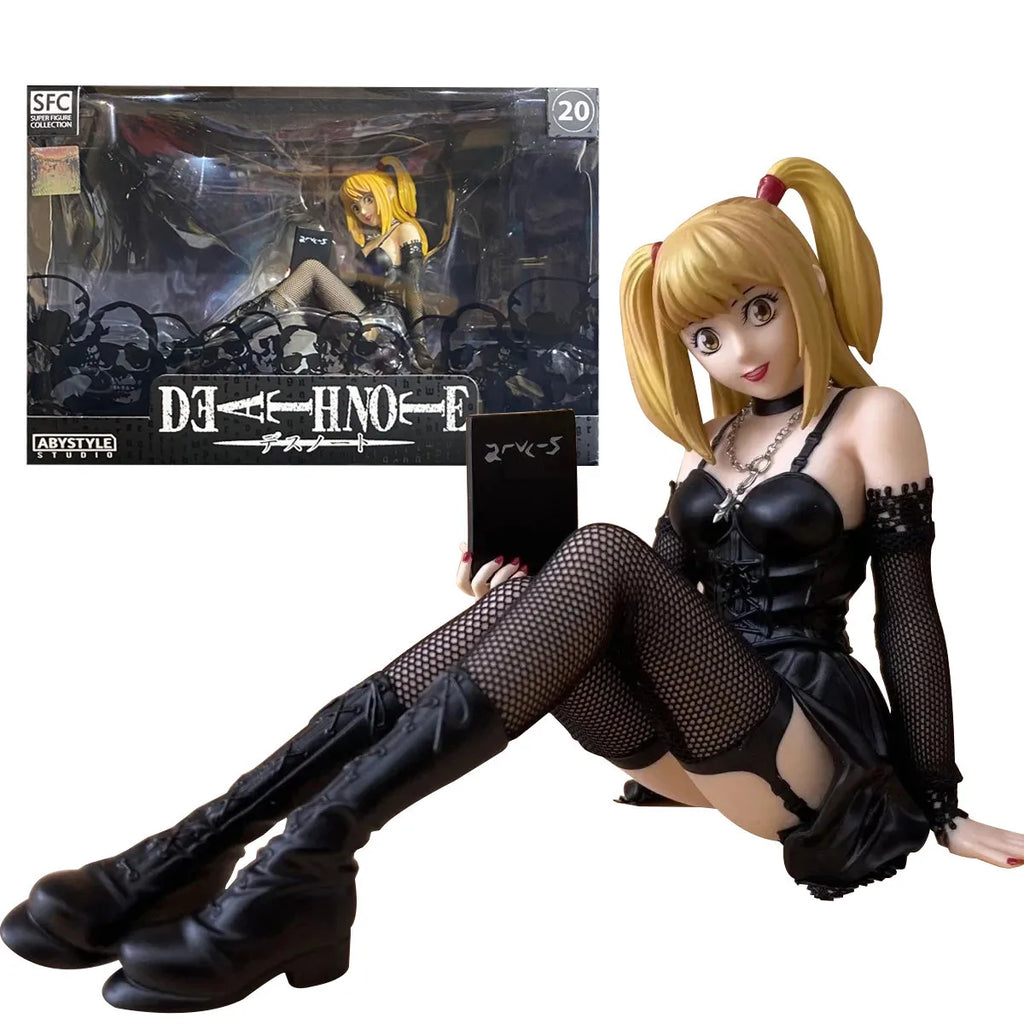 12CM Anime Death Notes Misa Figur Spielzeug Auto Deathnote L Killer Misa Amane Figur Puppe Sammlung Modell Spielzeug Geschenk Ornament Neu