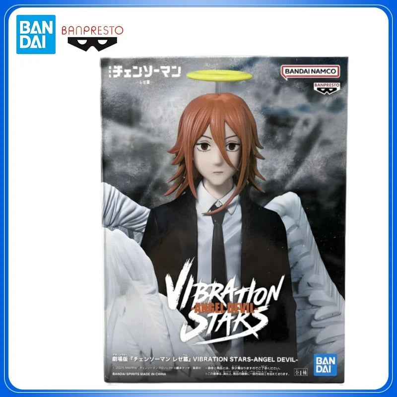 Bandai In stock Banpresto VIBRATION STARS-ANGEL Angel Devil Anime Chainsaw Man Reze Action Figures Model Toy DT