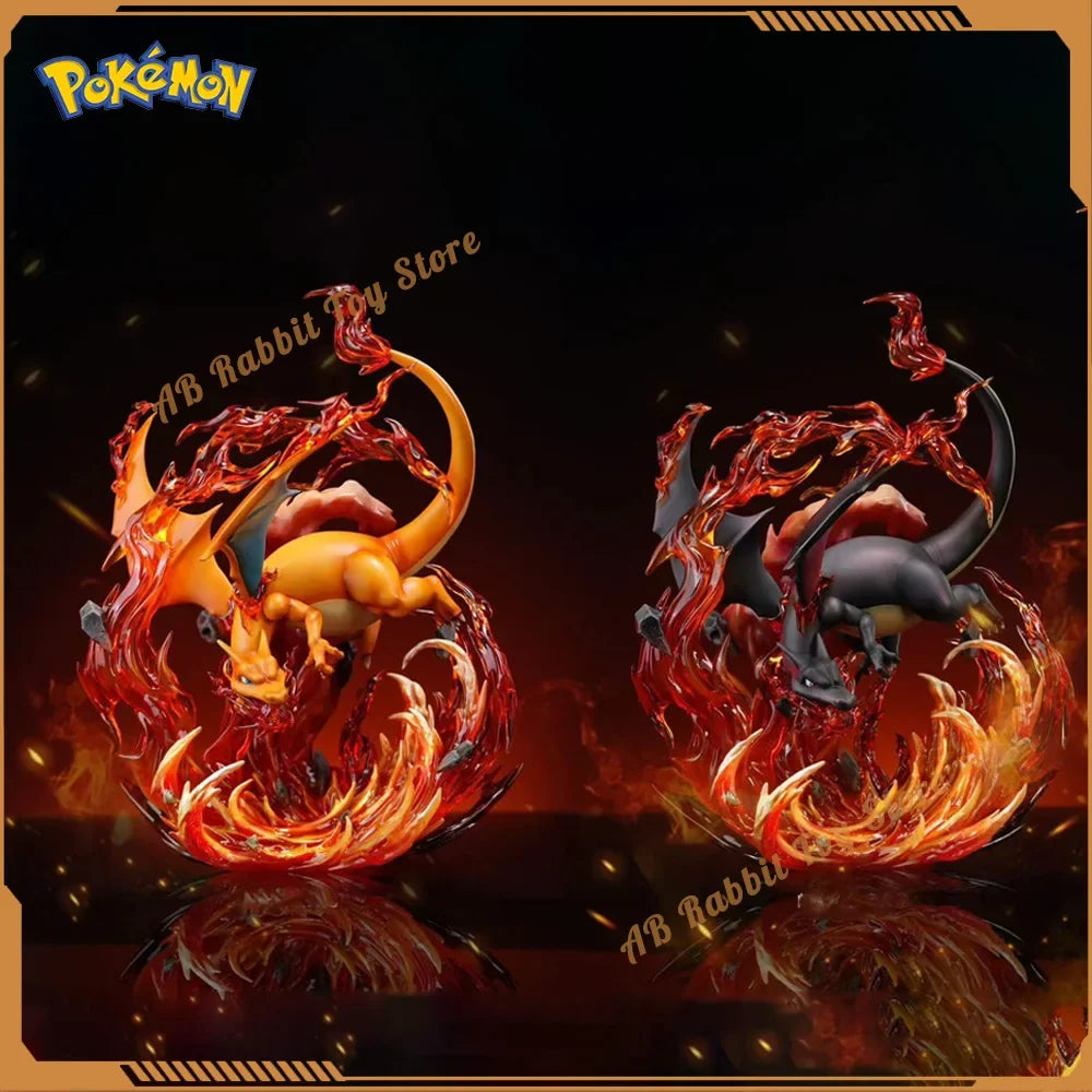 Pokemon Charizard Anime Figure Black Charizard Action Figurine Pvc Collection Statue Model Doll Desk Ornament Toy Birthday Gifts