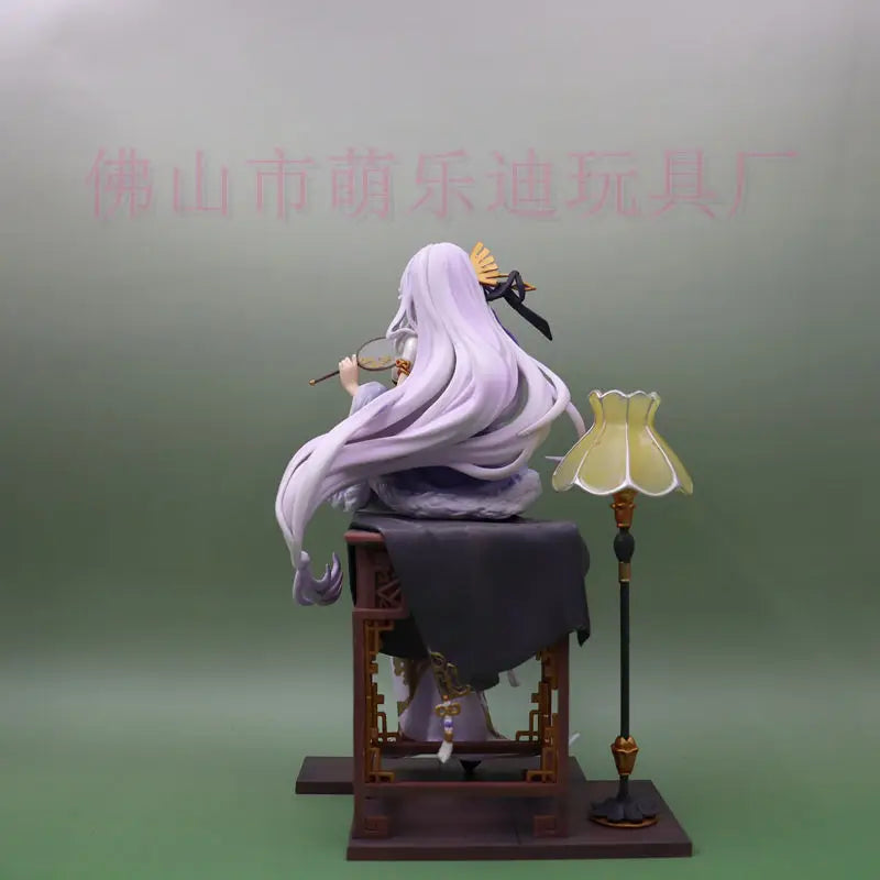 Anime Emilia Sexy sitting posture Action Figure PVC Model Toys doll statue Desk Decor Collectible Gifts boxed