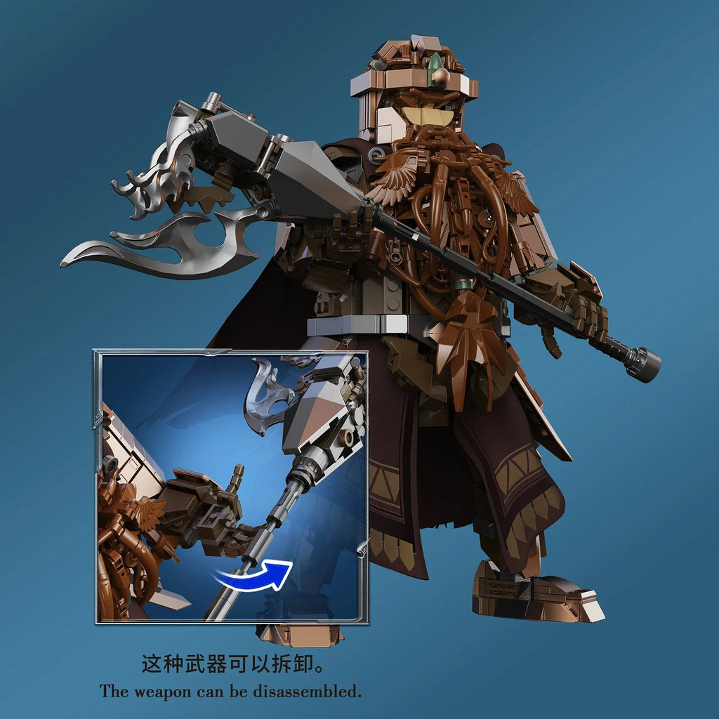1033PCS Ring Protector Dwarf Warrior Building Blocks Middle-earth Mythology Figure Model Tribal Dwarves Kids Toys Birthday Gifts
