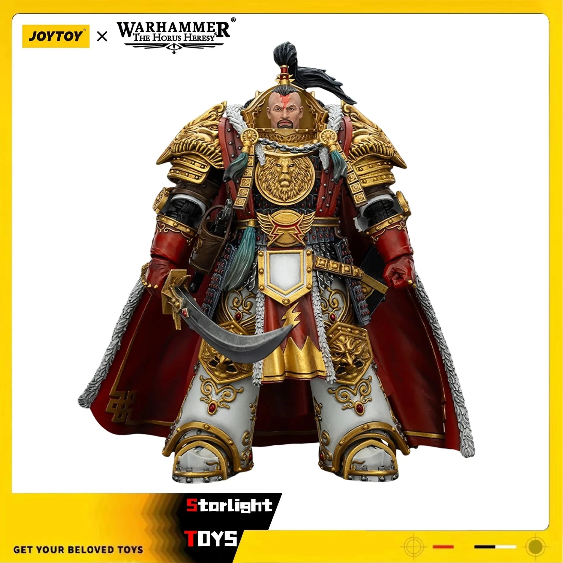【Pre-sale】JOYTOY Warhammer 40K The Horus Heresy White Scars Jaghatai Khan Primarch of The Vth Legion 1/18 Action Figure Toy