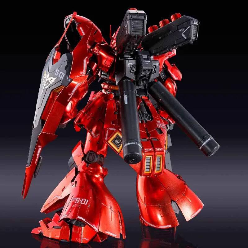 Bandai Original GUNDAM RG Series SAZABI MECHIANICAL CORE PLAIING Anime Action Figure Assembly Model Toys Collectible Model