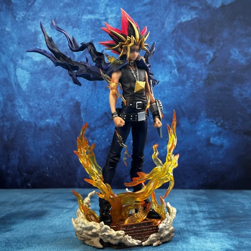 Yu-Gi-Oh! Dark Yugi Atem Action Figure Double-Headed Anime Static model statue Desktop Decoration Collectible Toy Surprise Gifts