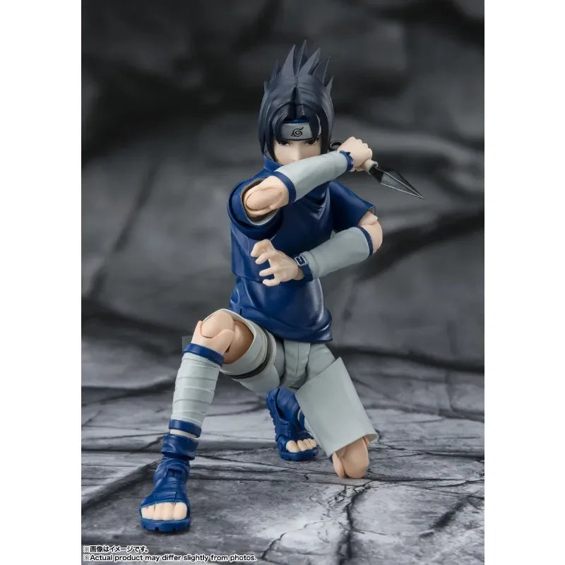 Bandai Original Genuine S.H.Figuarts Naruto Uchiha Sasuke Ninja Prodigy of The Uchiha Clan Bloodline 13.5cm Model Toy Figures