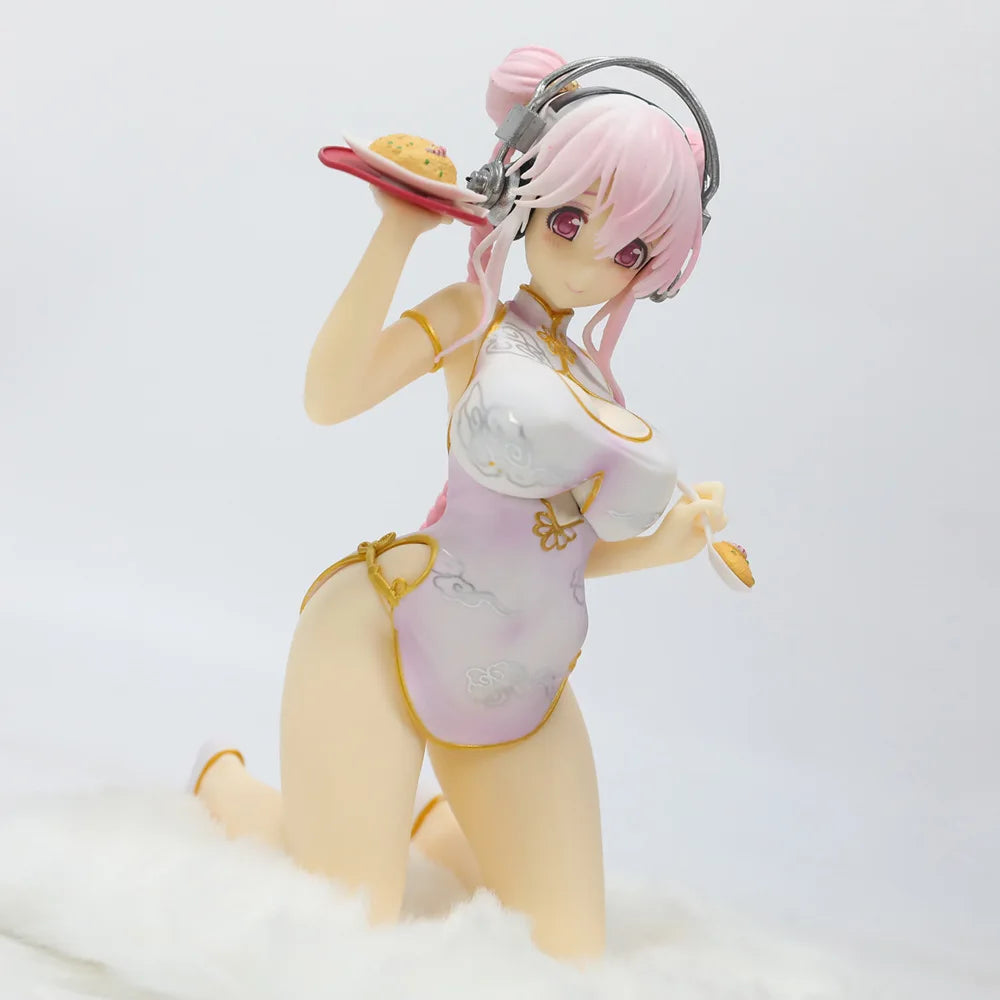 Emontoys Sonicomi SUPER SONICO Figure Cheongsam 1/7 Anime Girl PVC Action Figure Toy SONICO Statue Game Collection Model Doll