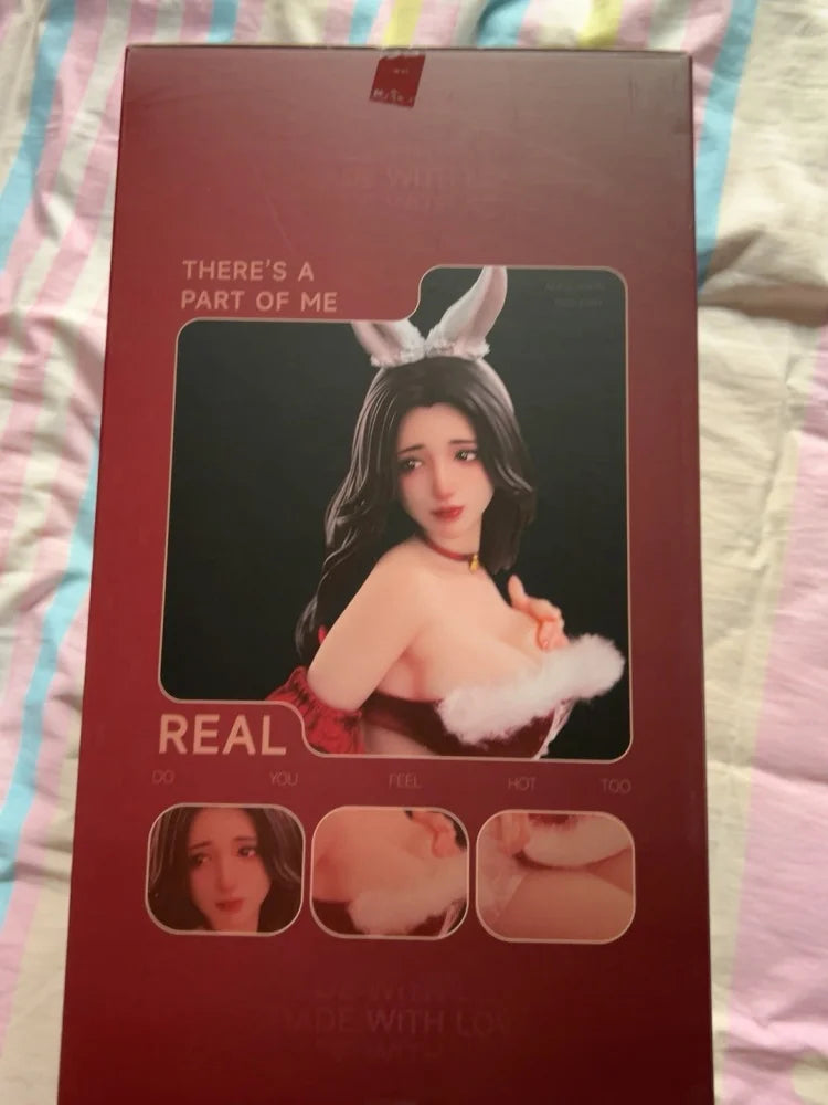 original BearPanda She Is Real Hyperrealistic toy Nikokku Netsuko Toy Figure 1/5 Bunny Girl Figure