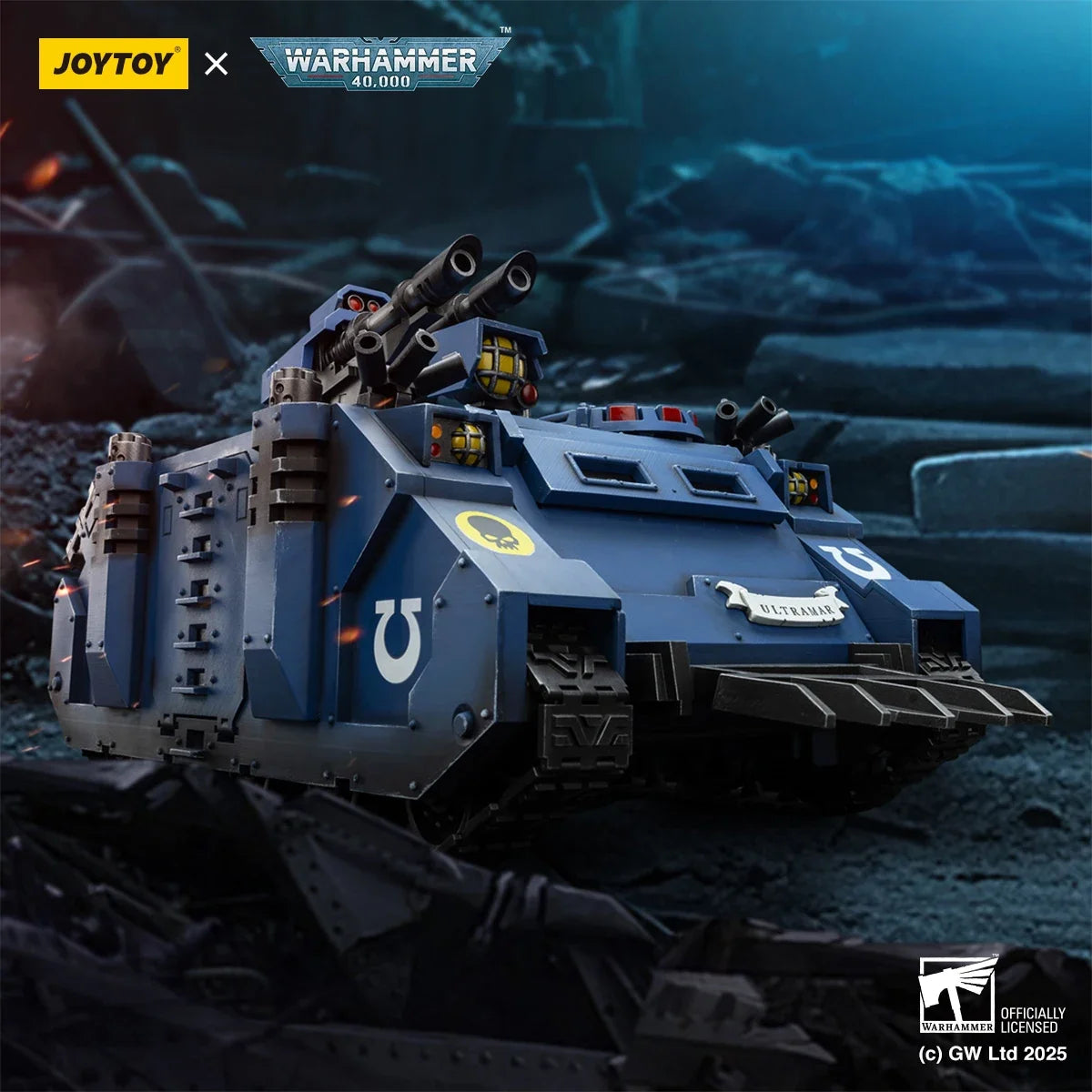 HIPLAY JOYTOY Warhammer 40,000 Ultramarines Razorback with twin lascannon JT01802 1/18 Scale Action Figure