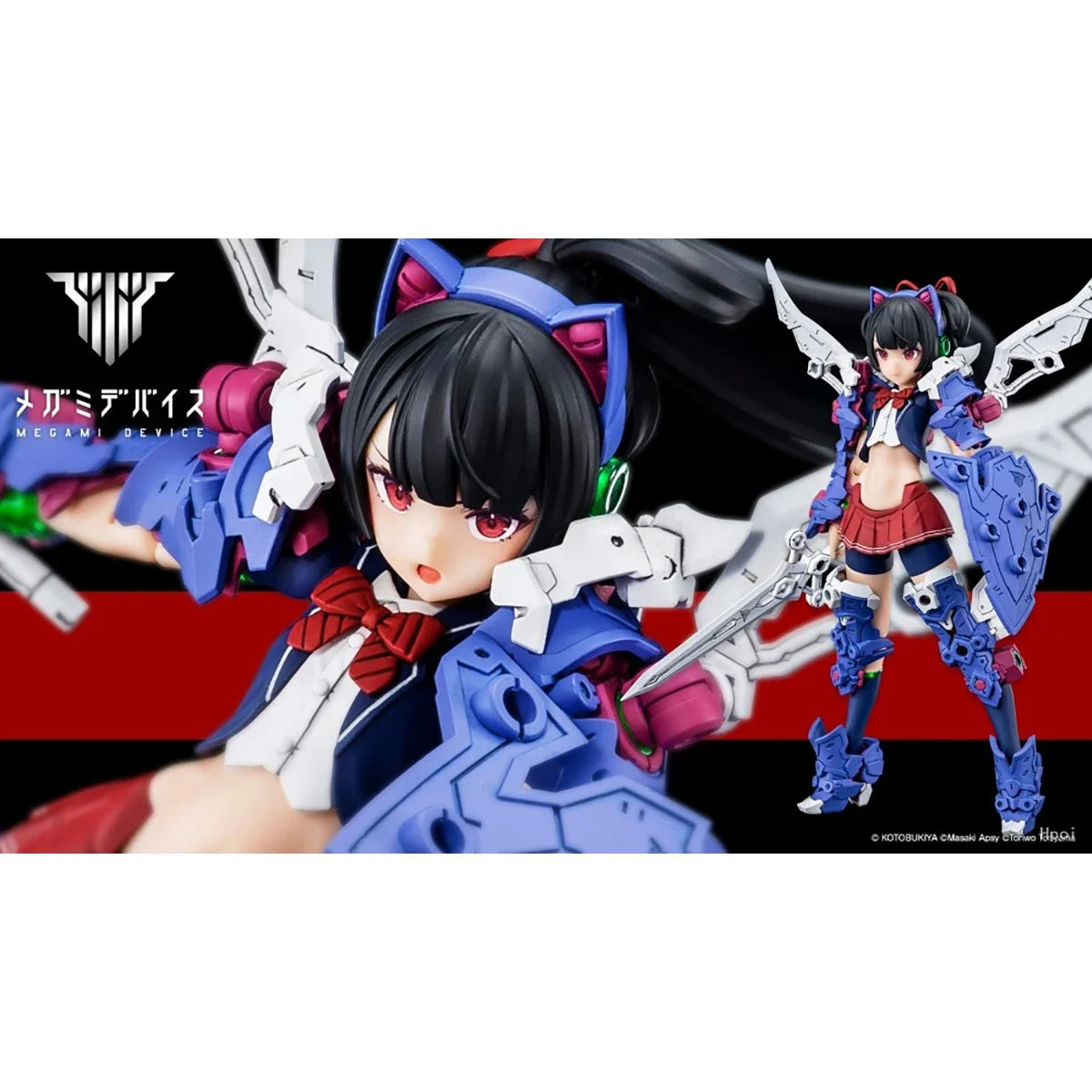 In Stock Genuine Kotobukiya Model Kits Megami Device Buster Doll Knight 1/1 H=160mm Assembly Model Action Mecha Girl Collection