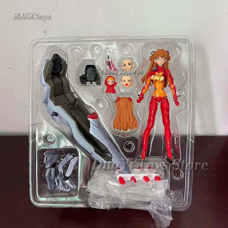 14CM Figma 084 Asuka Langley Shikinami: Test Plugsuit ver. Evangelion:2.0 Asuka NEW THEATRICAL EDITION Action Figure Model Toys