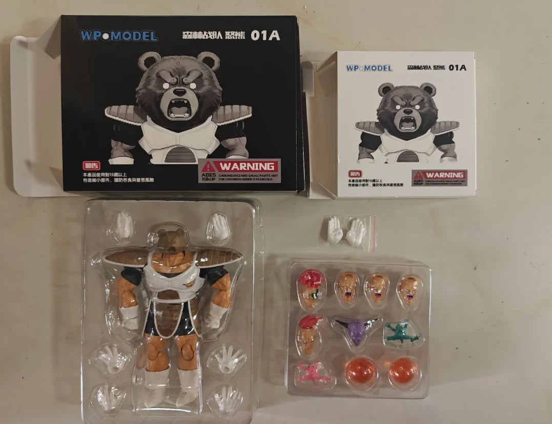 【24-hour Shipping】WP Studio Dragon Ball SHF Jungle Sentai Angry Bear Likum 1/12 Action Figure Anime Character Figure