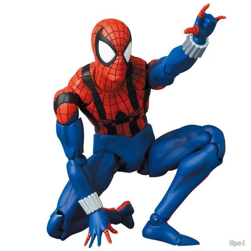 New Ct Toys Mafex 001 Spiderman Action Figure - Peter Parker the Amazing Spider-Man Anime Figurine Customized Collectible Toy