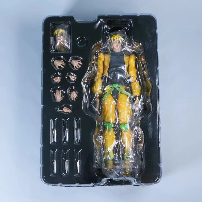 Anime Jojos Bizarre Adventure Part III Dio The World Super Action Statue Big Figure PVC Model Collection Desk Decoration Gift