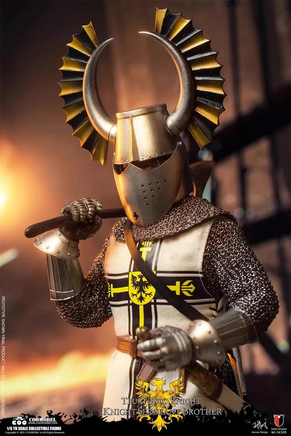 1/6 COOMODEL SE109 Kaiserlicher Ritter Mittleren Alters Standardversion Komplettes Set Bewegliche Actionfigur Geschenk für Fans Sammler