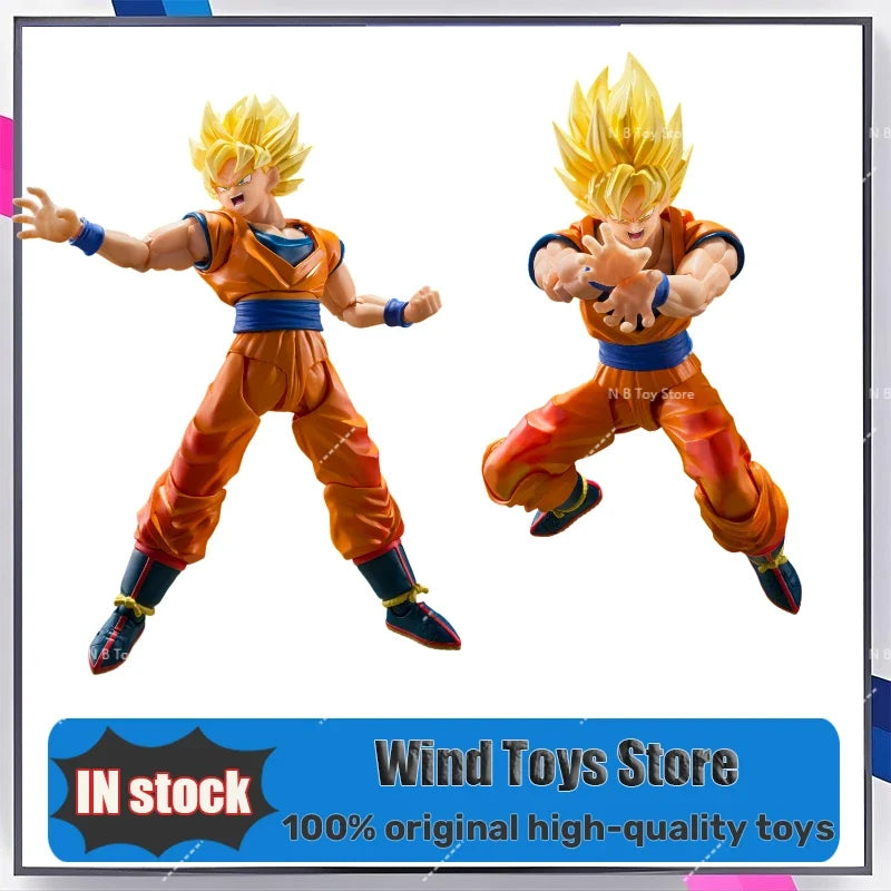 100% Original Bandai Dragon Ball Z S.H. Figuarts Super Saiyan Son Goku 3.0 The Games Begin Anime Action Figure Model Toys Gifts