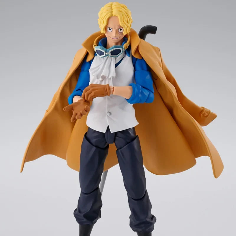 In Stock Original Bandai S.H.Figuarts ONE PIECE SABO REVOLUTIONARY ARMY CHIEF OF STAFF AnimeAction Figure Model Toy Gift