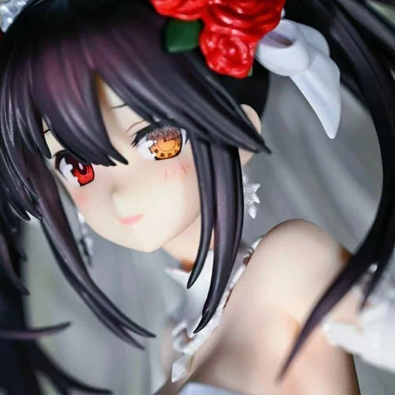 Kdcolle Date A Live Kurumi Wedding Dress Anime Figure Date A Bullet Yatogami Tohka Action Figure Collectible Model Toy Gift