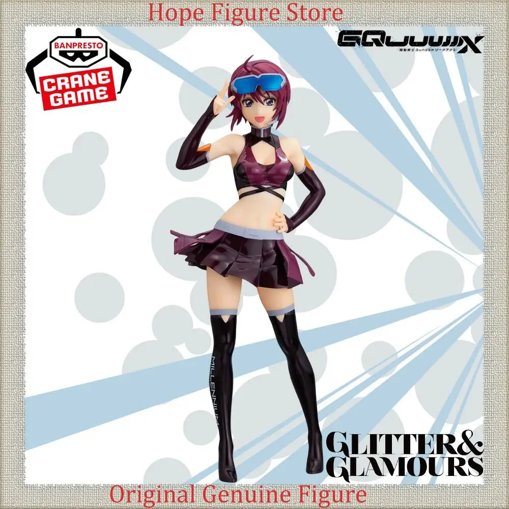 Offiziell lizenzierte Banpresto Glitter&Glamours Racing Lunamaria Hawke Figur Anime Mobile Suit Gundam Seed Freedom Modell Spielzeug