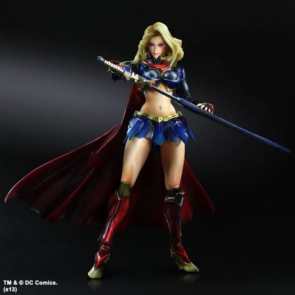 Inventory Justice League Play Arts Change Supergirl Pa Change Supergirl Super Mobile Doll Handmade Holiday Gift Cartoon Anime