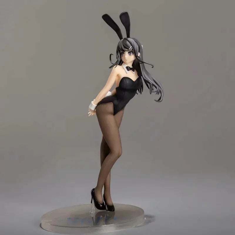 25CM Anime Seishun Buta Yarou wa Bunny Girl Senpai no Yume wo Minai Sakurajima Mai Figure 1/7 Bunny Girl ver Doll Toys Action