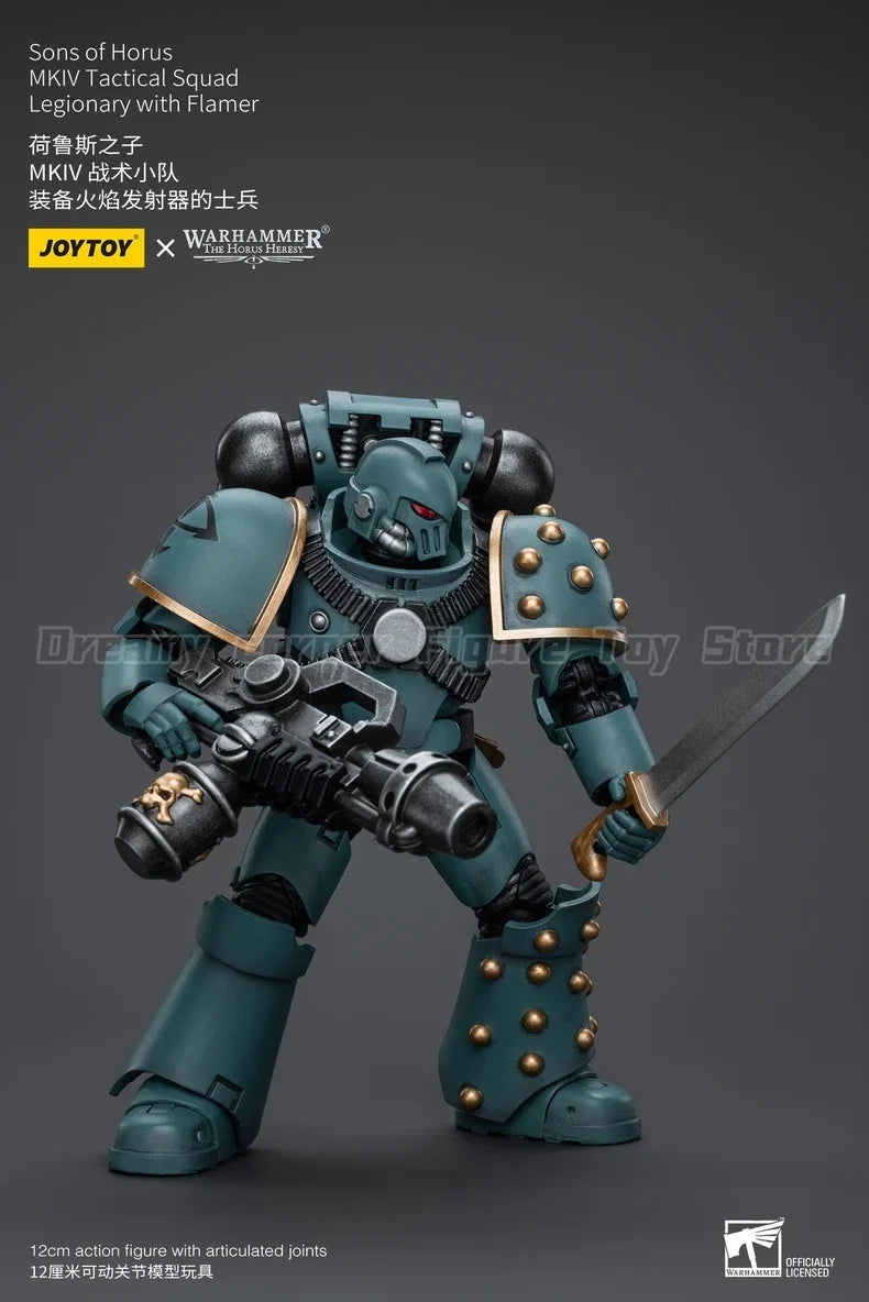 【In Stock】JOYTOY Warhammer 40K Sons of Horus MKIV Tactical Squad 1/18 Action Figure Model Toys