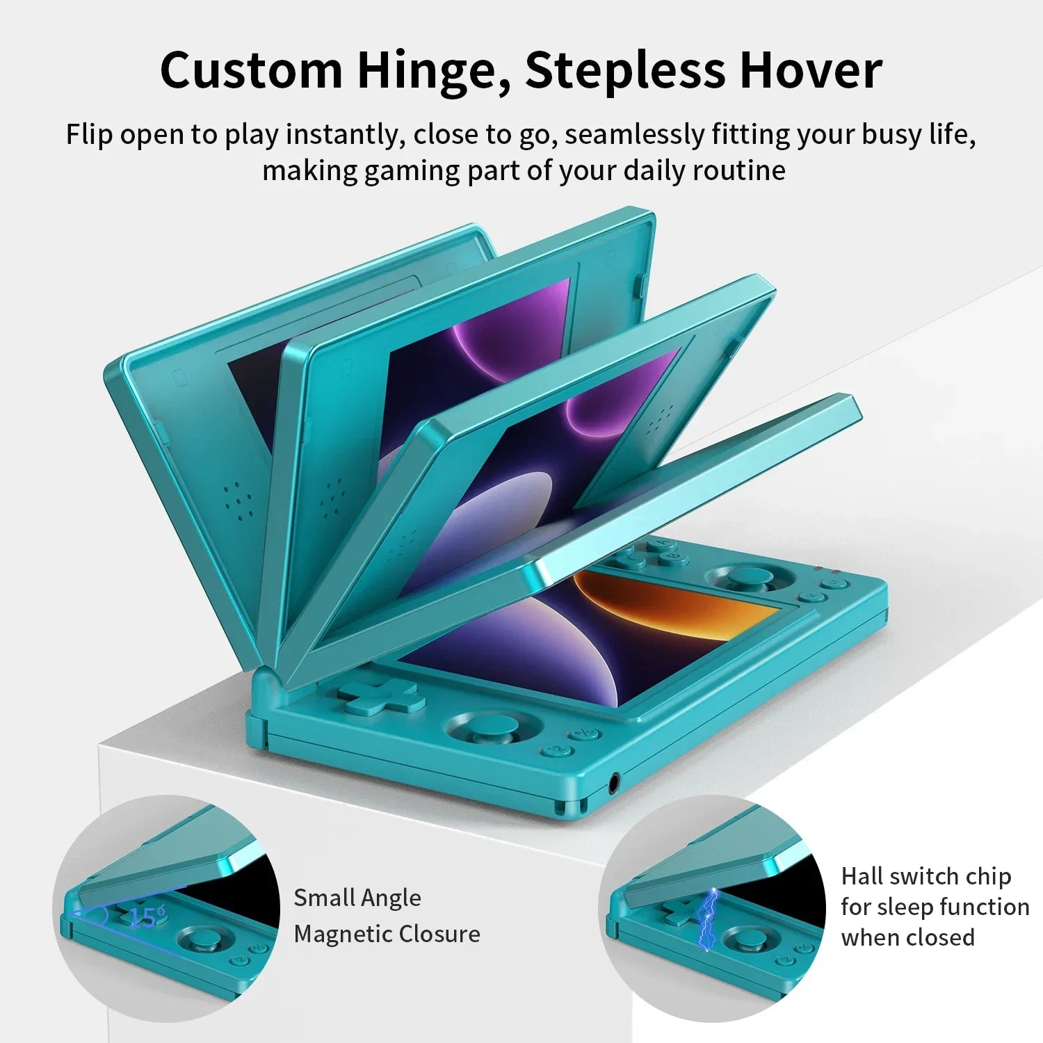 Anbernic RG DS Handheld Game Console Player Dual 4.0 IPS Screen Android 14 Dual App Split Retro Video Game Consoles  Hall Switch