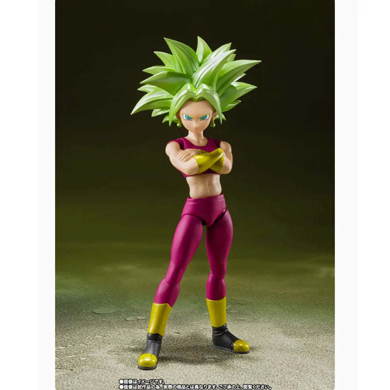 Bandai Original Genuine S.H.Figuarts SHF Dragon Ball Super Saiyan Kefla Anime Model Kit Toys Action Figure Gifts Collectible