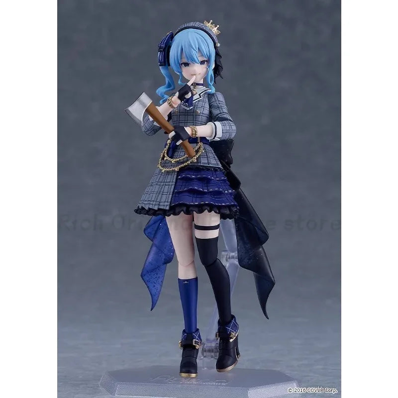 【In Stock】Original Max Factory Figma # 642 Hololive  Hoshimachi Suisei Anime 1/12 Action Figure Model Toy Ornament