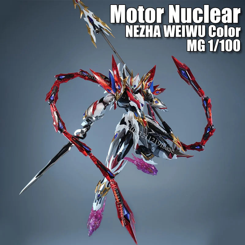 In Stock Motor Nuclear Model NEZHA MG 1/100 WEIWU Color MNP-XH04W Ne Zha Toys Assembly Model Kit Action Figures Gifts