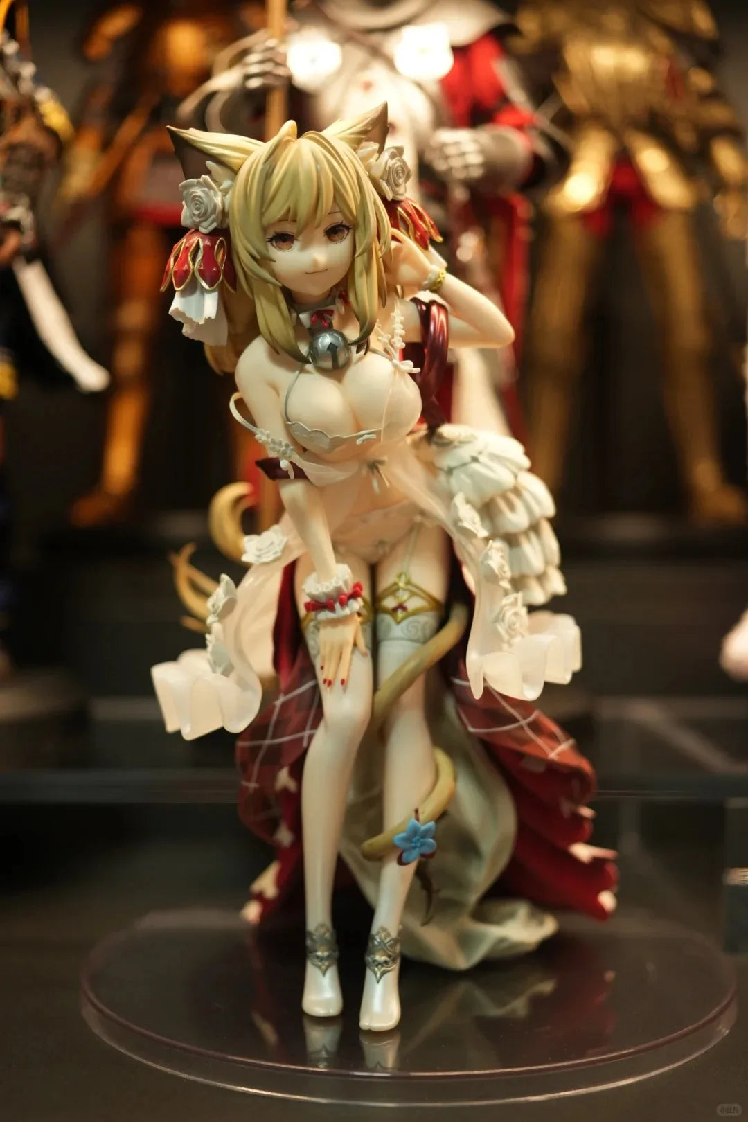 Original Union Creative Figures Dress Girl Cat Lady Neko Figures Anime Model Pvc 25cm Decoration Collectible Doll Statuette Gift