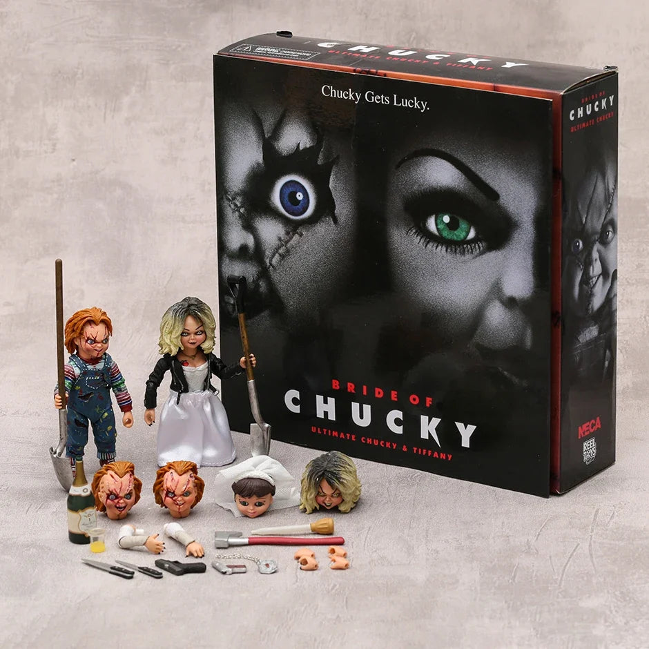 NECA Ultimate Bride of Chucky & Tiffany 7" Horror Action Figure 2-Pack