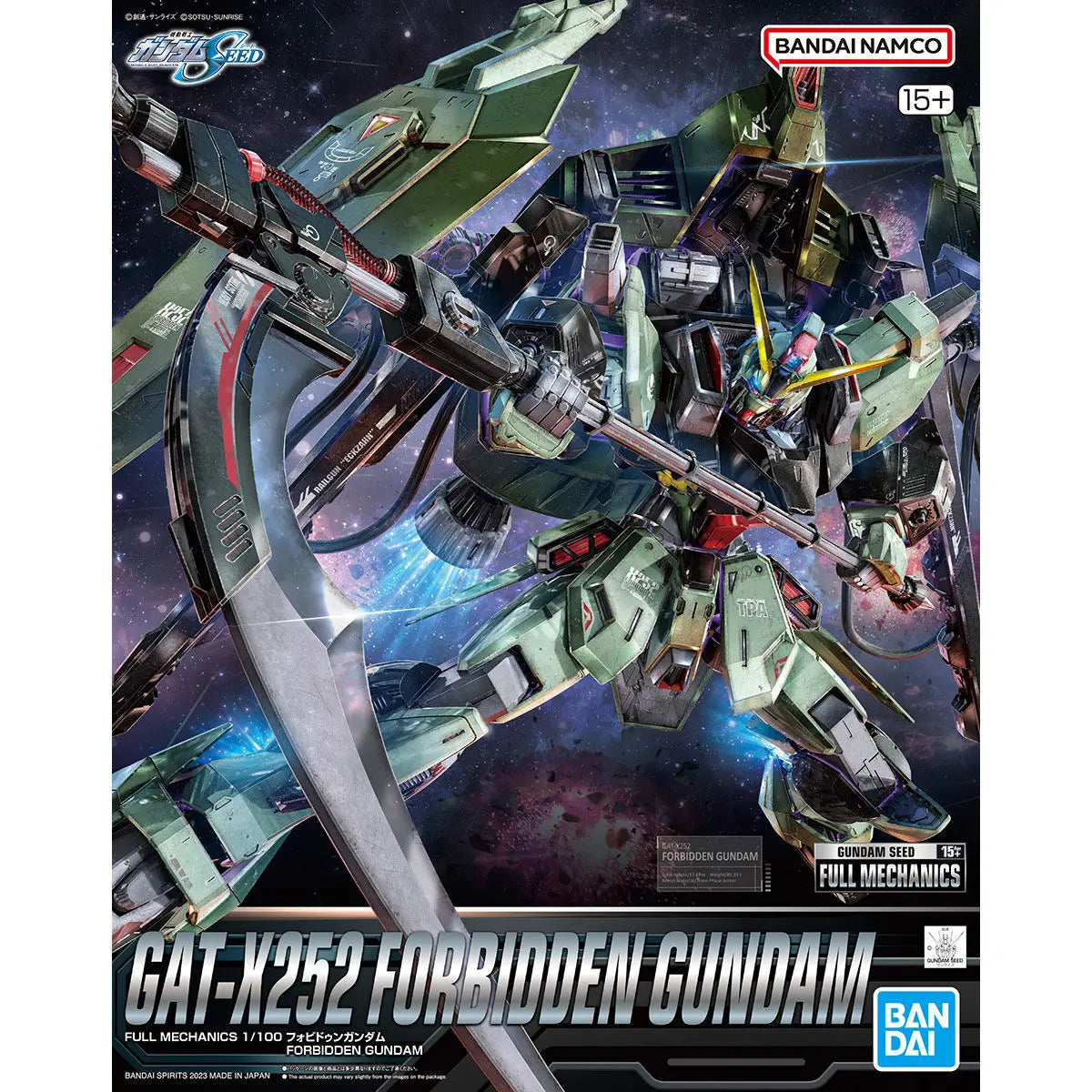 Bandai Genuine Gundam Model Garage Kit FM Series 1/100 FULLMECHANICS RAIDER FORBIDDEN CALAMITY Anime Action Figure Toys for Boys