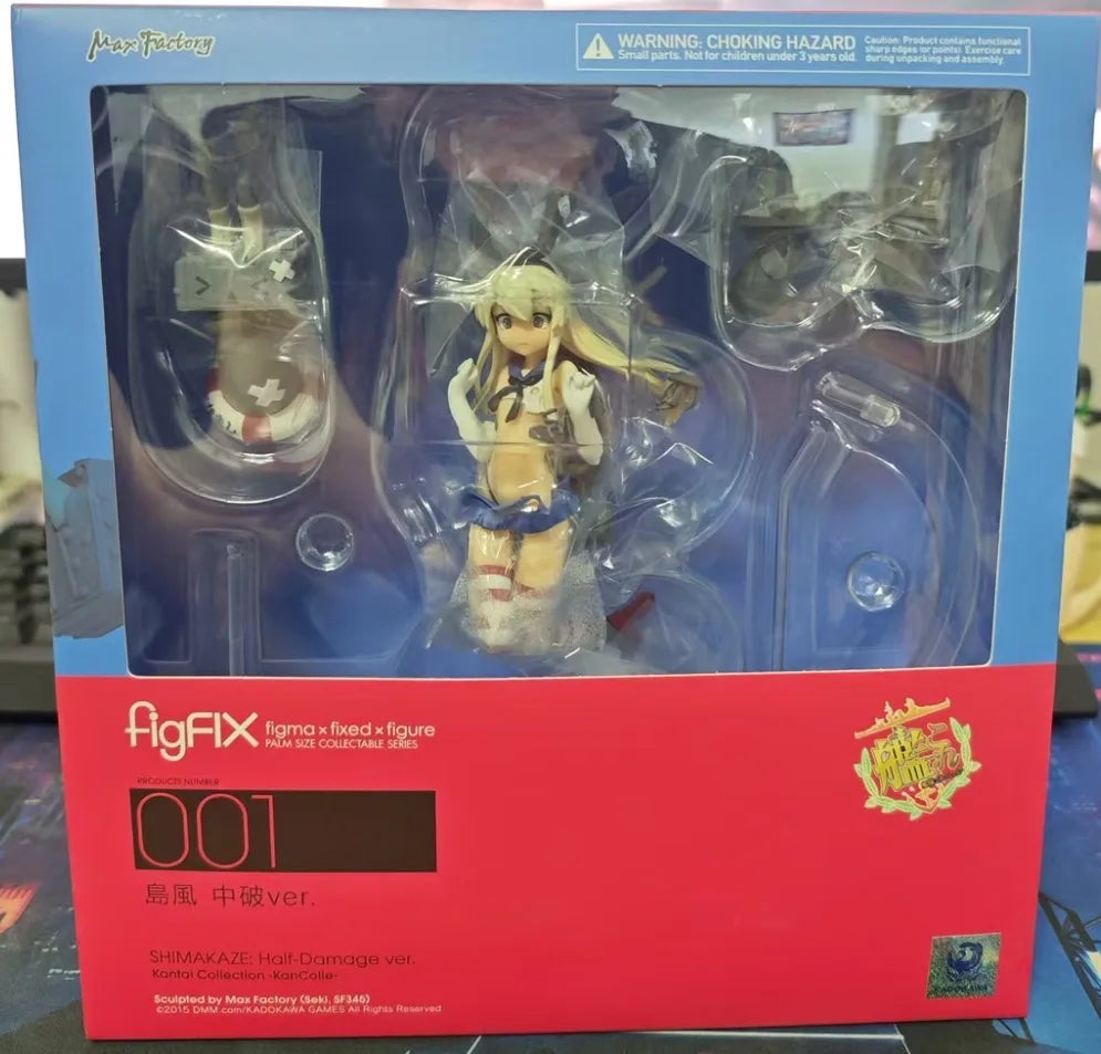In Stock Original Max Factory FigFIX #001 Kantai Collection KanColle Shimakaze 13cm PVC Anime Figure Toy Gift Ornament