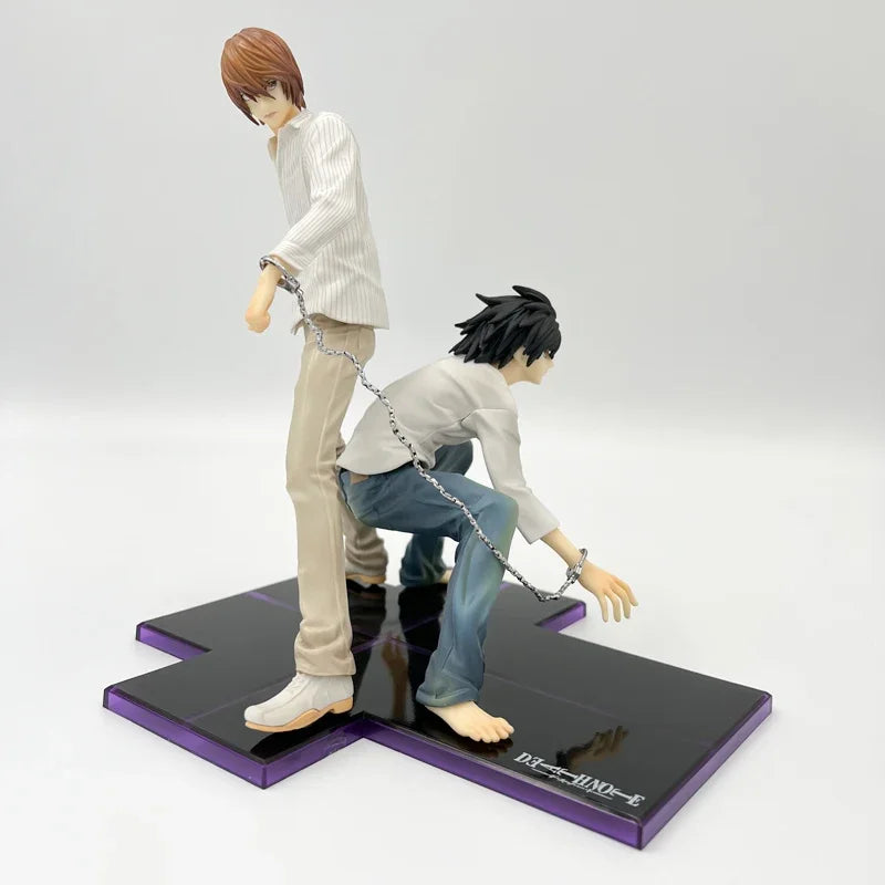 24cm Death Note Anime Figure Light Yagami L Action Figure 1160# Yagami Light 1200# L Lawliet Figurine Collectible Model Doll Toy