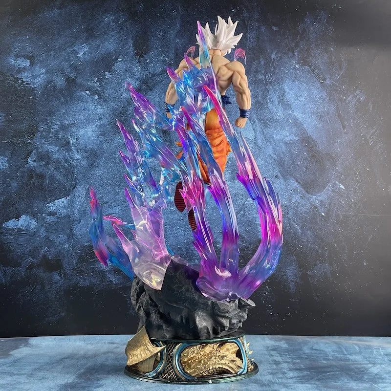 Dragon Ball Anime Figure 25cm Son Goku Ultra Instinct Super Saiyan Figurine Statue Pvc Statue Model Ornament Collection Toy Gift