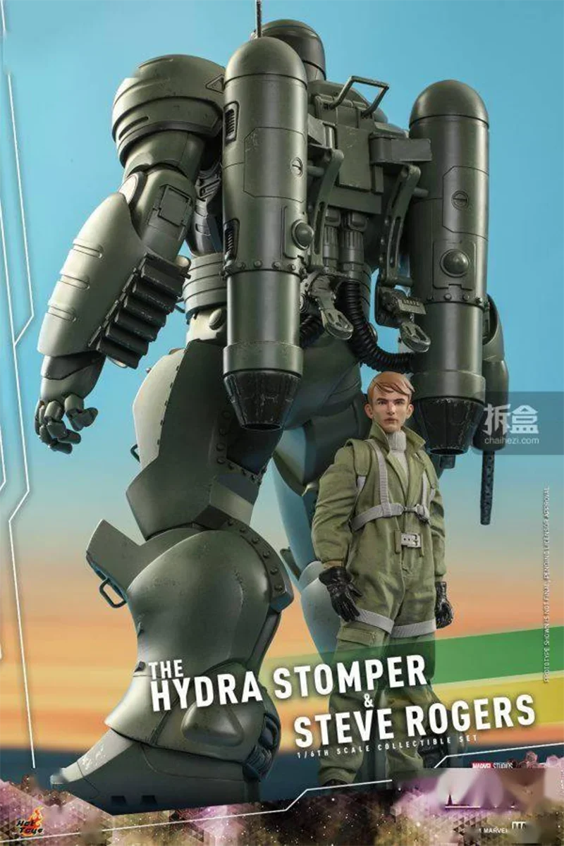 Original HOTTOYS 1/6 PPS007 TMS060Captain Carter & The Hydra Stomper and Steve Rogers Action Figure Model Toys Ornament Gift