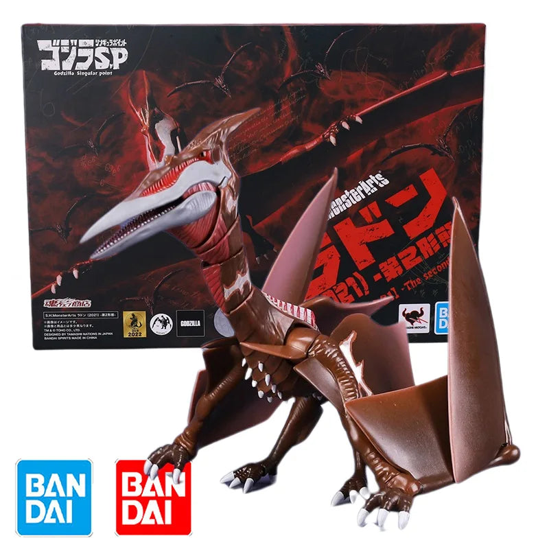 Bandai Original Box SHF S.H.MonsterArts Rodan 2021 The Second Form Anime Action Figure PVC Model Kit Toy Gift for Kid