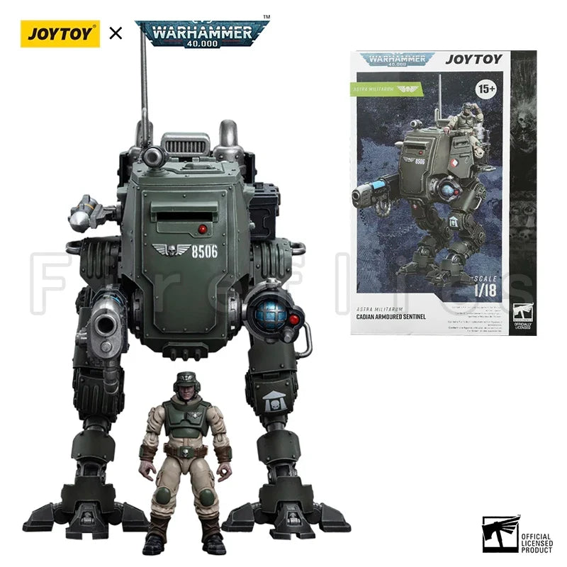 1/18 JOYTOY Action Figure 40K Astra Militarum Cadian Armoured Sentinel Anime Model Toy