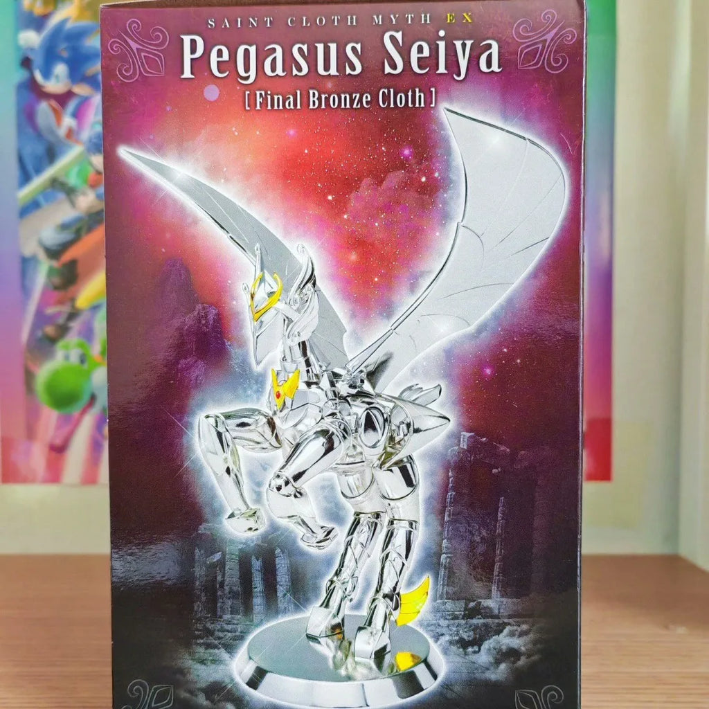 Original Bandai Saint Seiya Myth Ex Final Bronze Cloth Pegasus Seiya Metal Armor Action Figure Model Collection Toys Gifts 17cm