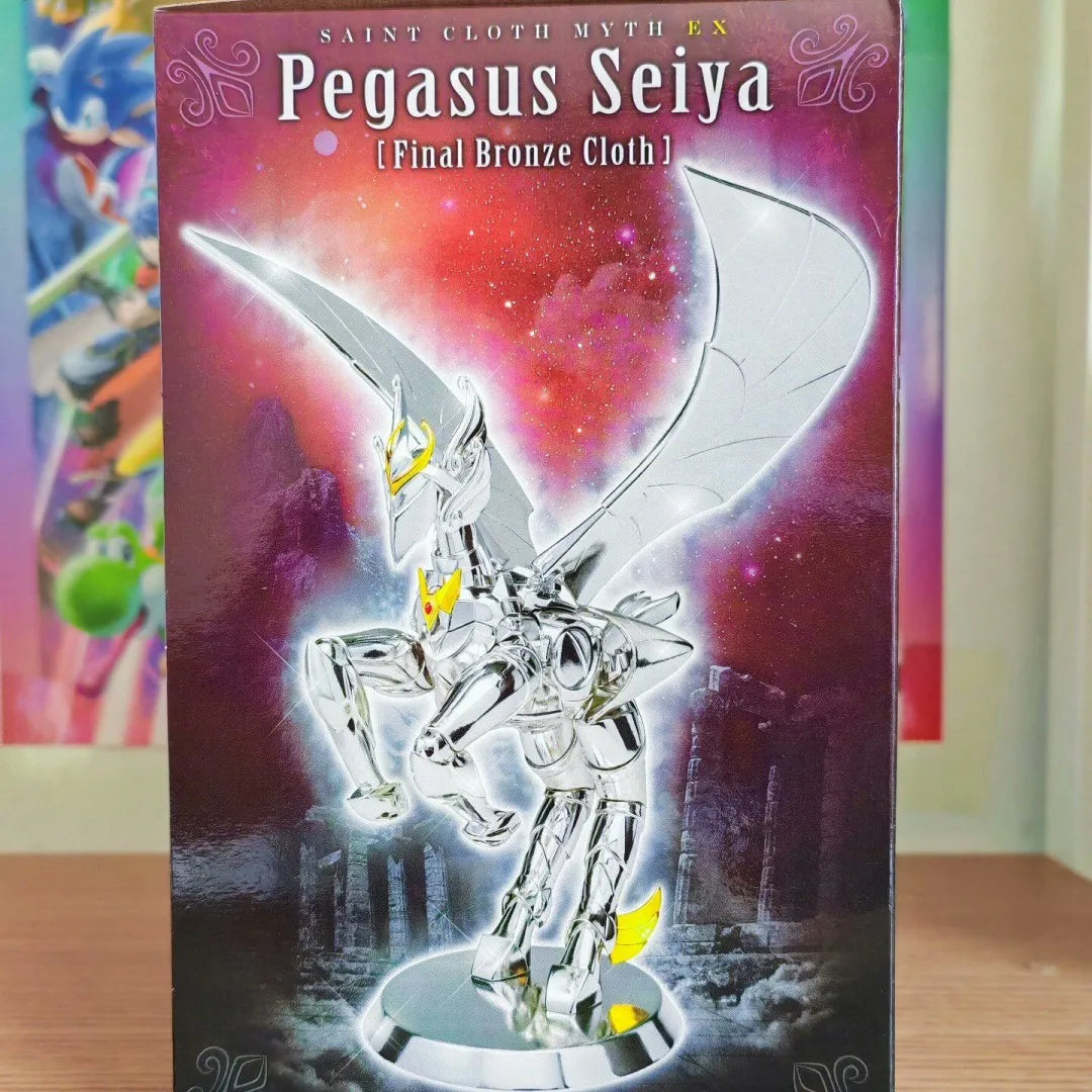 Original Bandai Saint Seiya Myth Ex Final Bronze Cloth Pegasus Seiya Metal Armor Action Figure Model Collection Toys Gifts 17cm