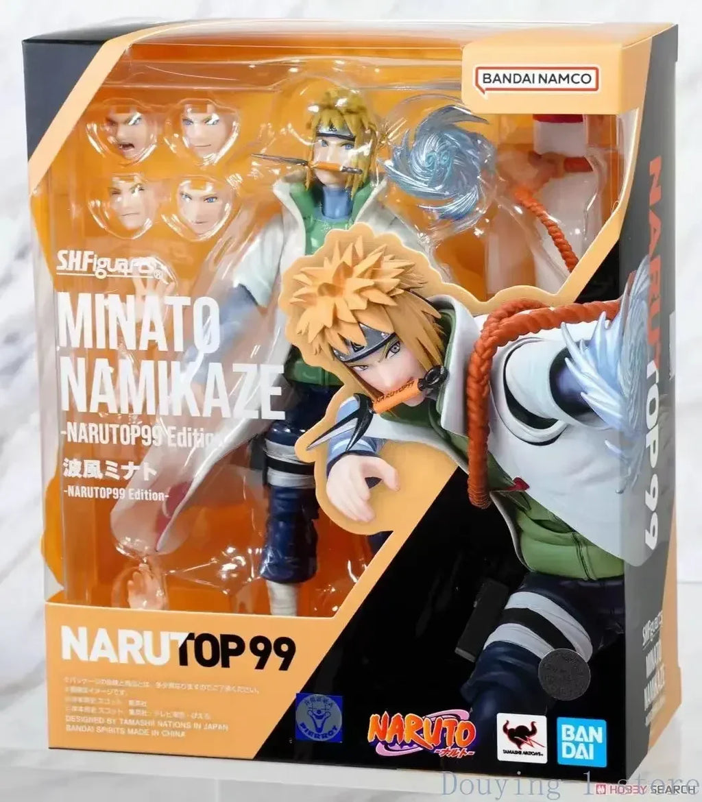 In Stock Bandai Shf  Shippuden Minato  Edition Anime Action Figures Toys Models Figura Collector