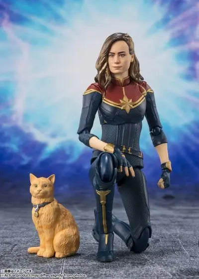 In Stock Bandai S.H.Figuarts SHF Captain Marvel Carol Danvers Chewie Goose Animation Action Figure Toy Model Collection Hobby
