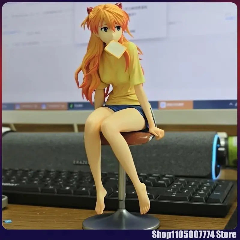 Asuka Gk Anime Figure Desktop Decor Birthday Gift Collectible Toy Model Trendy Computer Case Ornaments Birthday Present